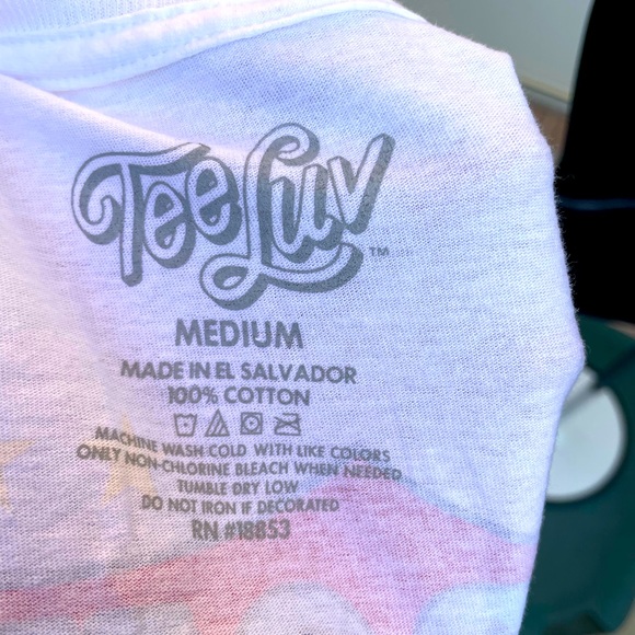 Tee Luv, White, Mustang, Short Sleeve, Shirt, Size M - Picture 3 of 4